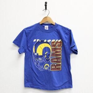 Vintage Kids St Louis Rams Football T Shirt Large